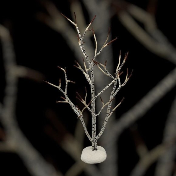 Department 56 Village Winter Birch Tree In original Box, Vintage 1990 Retired - Picture 10 of 16